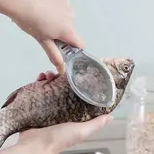 Fish Clean Scales with Cover fish scaler scraper remover fish skin brush scraping fishing