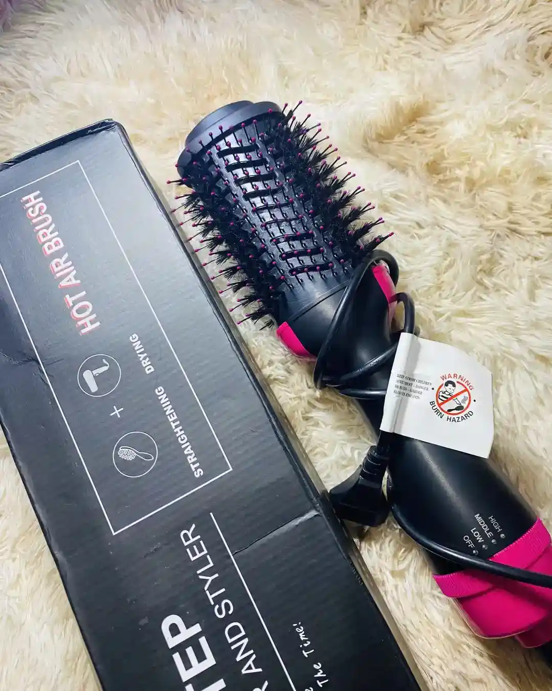 One step hair dryer and styler